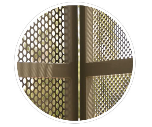 Metal Shade Screen Composed with Round Hole Staggered Perforated Steel Sheet
