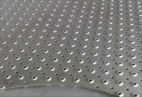 Alu perforated checkered plate floor
