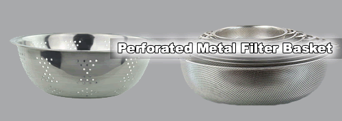  Perforated Metal Filter Basket