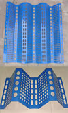 Perforated Steel Mesh Blue Painted