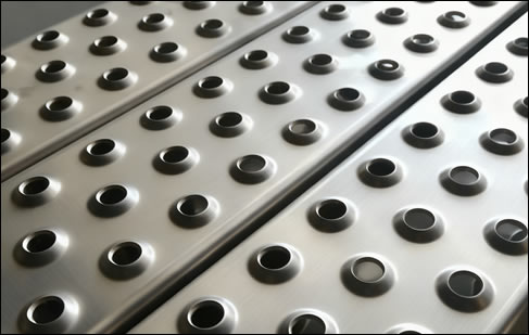 Stainless steel dimple plate for outdoor walkway 3mm x 1500mm x 300mm