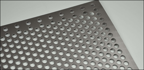 Aluminum perforated sheets round hole staggered