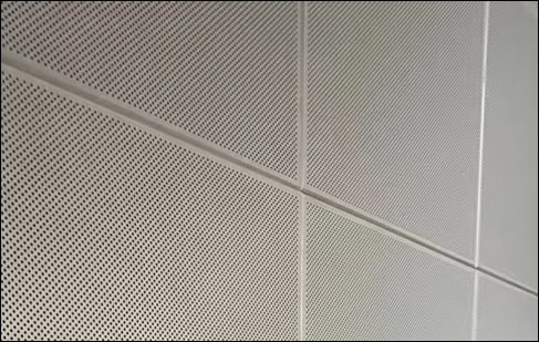 Architectural sound control perforated aluminum panels 24 x 96 x 2 inch