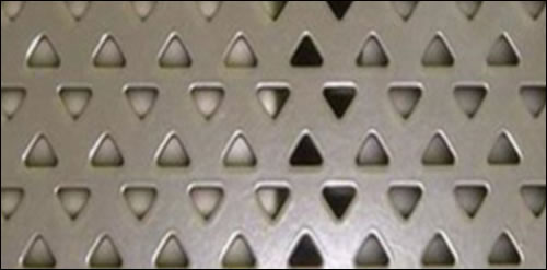 AA 1050 Aluminum Perforated Sheet with Triangular Opening