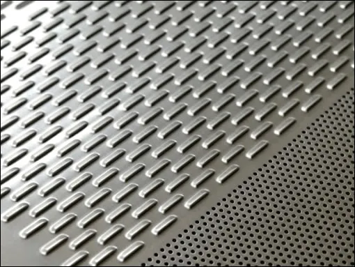 Bridge slot perforated stainless steel 0.8mm x 4mm