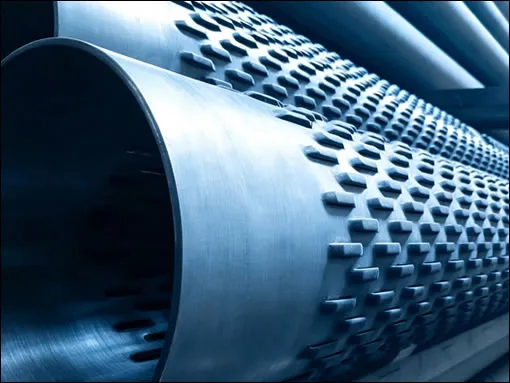 Bridged slot water well screen pipes 200-4 for water well uses coated