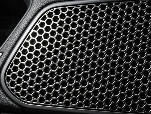 Speaker Grills of 1/4' Hex hole Perforated Steel Sheet Metal