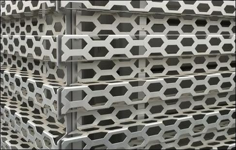 Stainless steel 304 perforated sheet hexagonal hole for facade panels