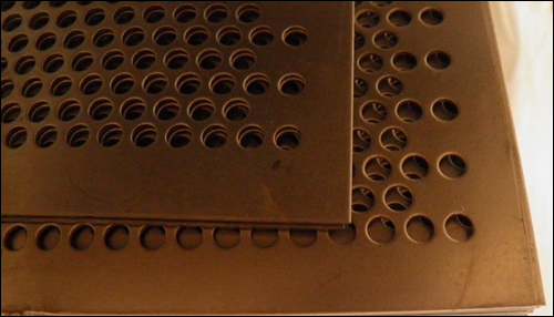 Round hole staggered perforated copper sheets