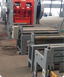Perforated sheet punching press with decoiler, shearing and leveling machine for a complete production line