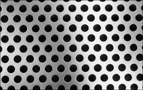 Stainless steel 316 round hole perforated 16 gauge 3/16 inch perforation staggered