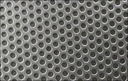 Round hole perforated stainless steel 11 gauge 1/2 inch round hole staggered
