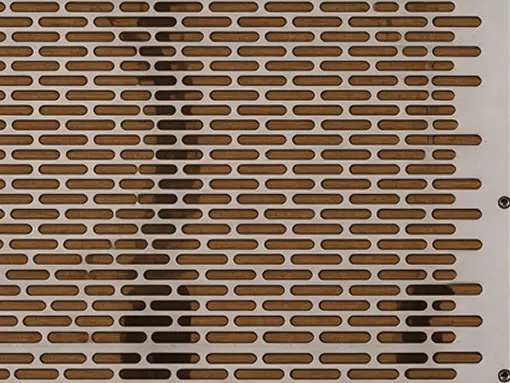 Slot perforated speaker grille