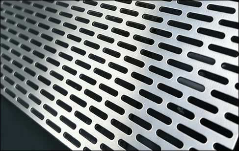 Aluminium 6061-T6 slotted perforated panels 22 gauge thick