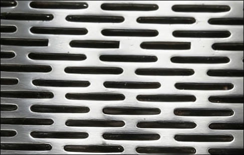 Slotted perforated stainless steel sheet 22 gauge