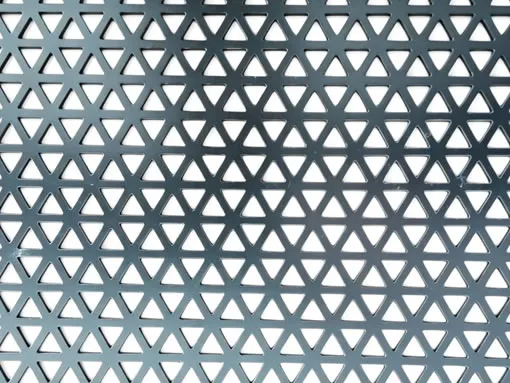 Aluminum architectural mesh triangle hole perforated for sunshade and balustrade infill panels